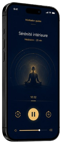 Lecteur de méditation de l'application The Tone